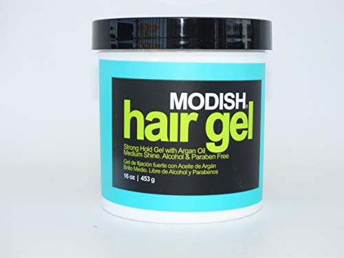 Modish Hair Gel, Strong Hold With Argan Oil, Alcohol Free, (Set Of 2) 16.Oz #TOP3