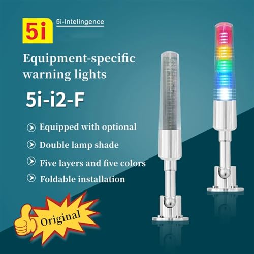 Lampe machine-outil multicouche LED 5 couleurs pour l'automatisation 24V - 3