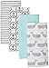 Hudson Baby Unisex Baby Cotton Flannel Burp Cloths, Gray Whale, One Size