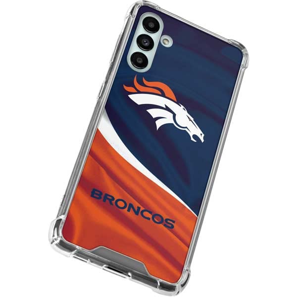 Skinit Clear Phone Case Compatible with Galaxy A13 5G - Officially Licensed NFL Denver Broncos Design