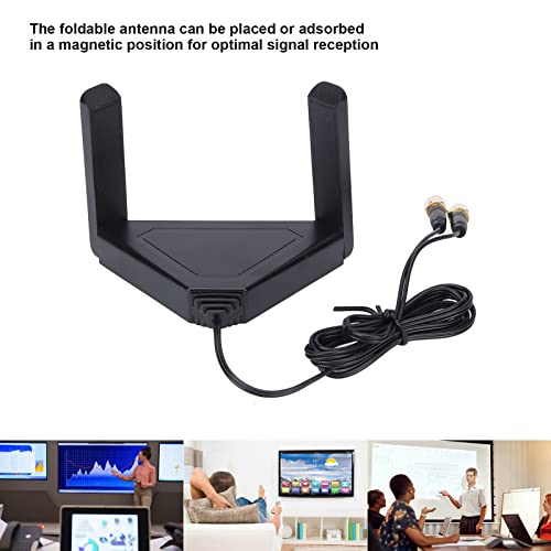 Antena wi-fi de banda dupla, antena externa dobrável com conector rp sma, antena magnética de alto g