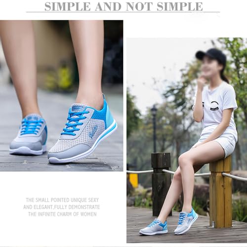 Womens Orthopedic Bowling Shoes, Slip On Breathable Mesh Tennis Shoes, Lightweight Comfortable Soft Soles for Sports & Daily wear3