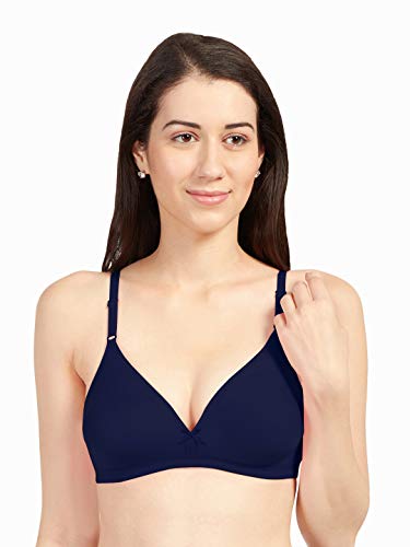 Image of SONARI Omania Womens Non-Padded Cotton Polyester Bras - Solid, Non-Wired, Medium Coverage, Hand Washable (Pack of 2)