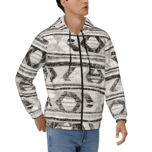 Sweats à capuche à fermeture éclair hommes gris fini les vêtements froids et rêches