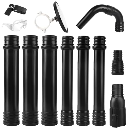 Zipcase Gutter Cleaning Kit - 9.25 ft Safe with Reflector Ground-Level Leaf Blower Gutter Attachment Compatible with EGO 530CFM / 580CFM / 575CFM / 650CFM/ 615CFM/LBX6000 Leaf Blowers