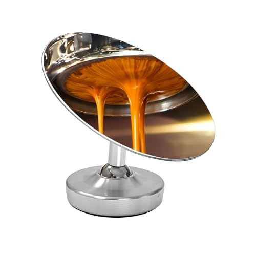 MHYPTGPC Espresso Mirror for Bottomless Portafilter, Magnetic Espresso Shot Mirror with Adjustable Stainless Steel Lens, Coffee Extraction Mirror for Home Barista Accessories