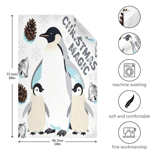 Paños de cocina de microfibra absorbentes 71x45 cm diseño nórdico bohemio de Navidad 4