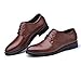 SPKFHD Men's Fashionable Business Shoes - Low Heel Round-Toe lace-up Casual Shoes - Suitable for Work, Parties and Weddings (Brown,13)