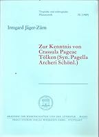 Zur Kenntnis Von Crassula Pageae Tolken (Syn. Pagella Archeri Schonl.) 3515055096 Book Cover