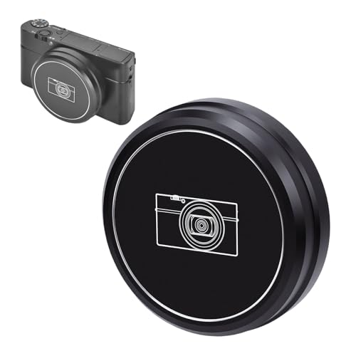 Tapa metálica para lente Diyeeni para cámaras Fujifilm RX100 M6 y M7, compatible con Sony ZV1, 720, 730, 740 — Tapa frontal de 56 mm miniatura 1