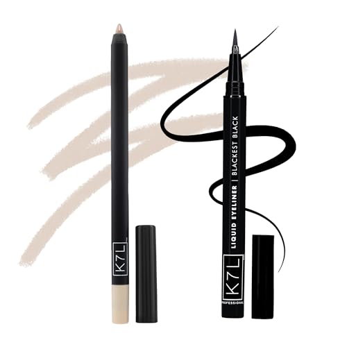 K7L Cream Nude Eyeliner and Liquid Black Eyeliner miniatura 1