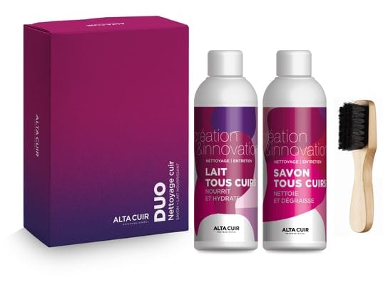 Alta Cuir - Coffret nettoyage pour cuir