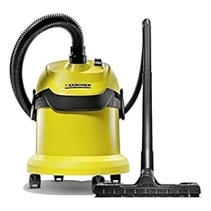 Kärcher WD2 Wet and Dry Vacuum, Steel, 1000 W, 12 liters, Yellow