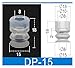LIAWAYIV 10pcs Vacuum Suction Cup Industrial Grade, Single Layer Robot Pneumatic Accessories Strong DP Silicone Nozzle(-15)
