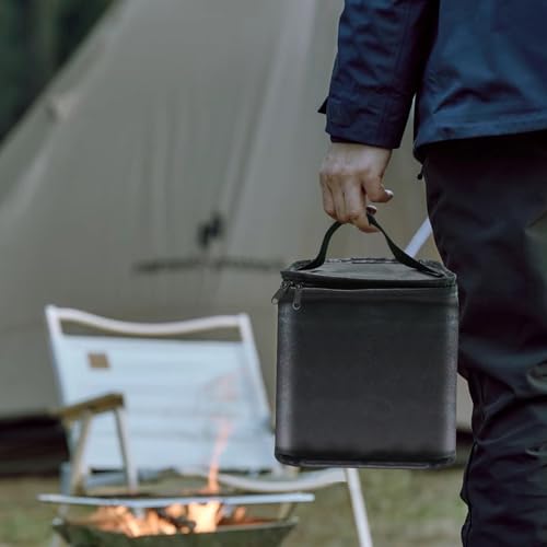 Mini ​Fuel ​Cylinder Storage Bag for 4-Pack Refillable Propane cylinder 1 LB Tank Cover, Small Propane Tanks Bag, 600D Oxford Fabric,Fuel Keg Refillable Propane Tank Bag for Outdoor Camping, cooking - Thumbnail 5