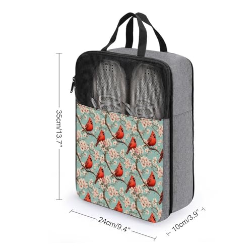 Sac à chaussures de golf et voyage rouge cardinal pour valise - 2