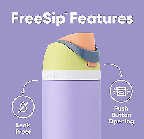 Image of Owala FreeSip Insulated Stainless Steel Water Bottle with Straw for Sports, Travel, and School BPA-Free Sports Water Bottle, 40 oz, Boneyard