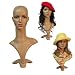 Realistic Female Mannequin Head with Base with 2 Wigs