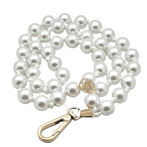 Maison Michel Martine White Pearls Shoulder Strap