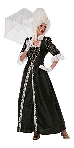 Robe de marquise baroque Shoperama d'inspiration Madame de Pompadour en velours noir - 4