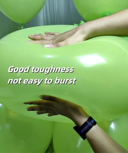 Image of 90 Pack Light Green Balloons 18 inch Green Latex Big Balloons for Party Decorations and Events ZWZLIULIAN
