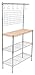 Internet's Best 3-Tier Baker's Rack | Chrome | Kitchen Storage Shelving | Adjustable Wire Stand with Removable Cutting Board and 6 Hanging Hooks