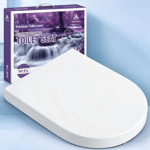 Toilettendeckel mit Absenkautomatik, Klodeckel, Klobrille,toilet seat | Absenkautomatik,UV-beständig, antibakteriell ,Einfache Montage, Stabilität und perfekte Passform,Langlebig