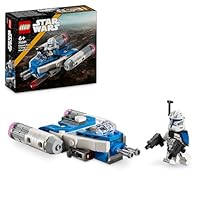 LEGO Star Wars Captain Rex Y-Wing Microfighter, Collectible The Clone Wars Starship Vehicle Toy with a Character Minifigure for 6 Plus Year Old Boys & Girls, Fantasy Gift Idea for Kids 75391
