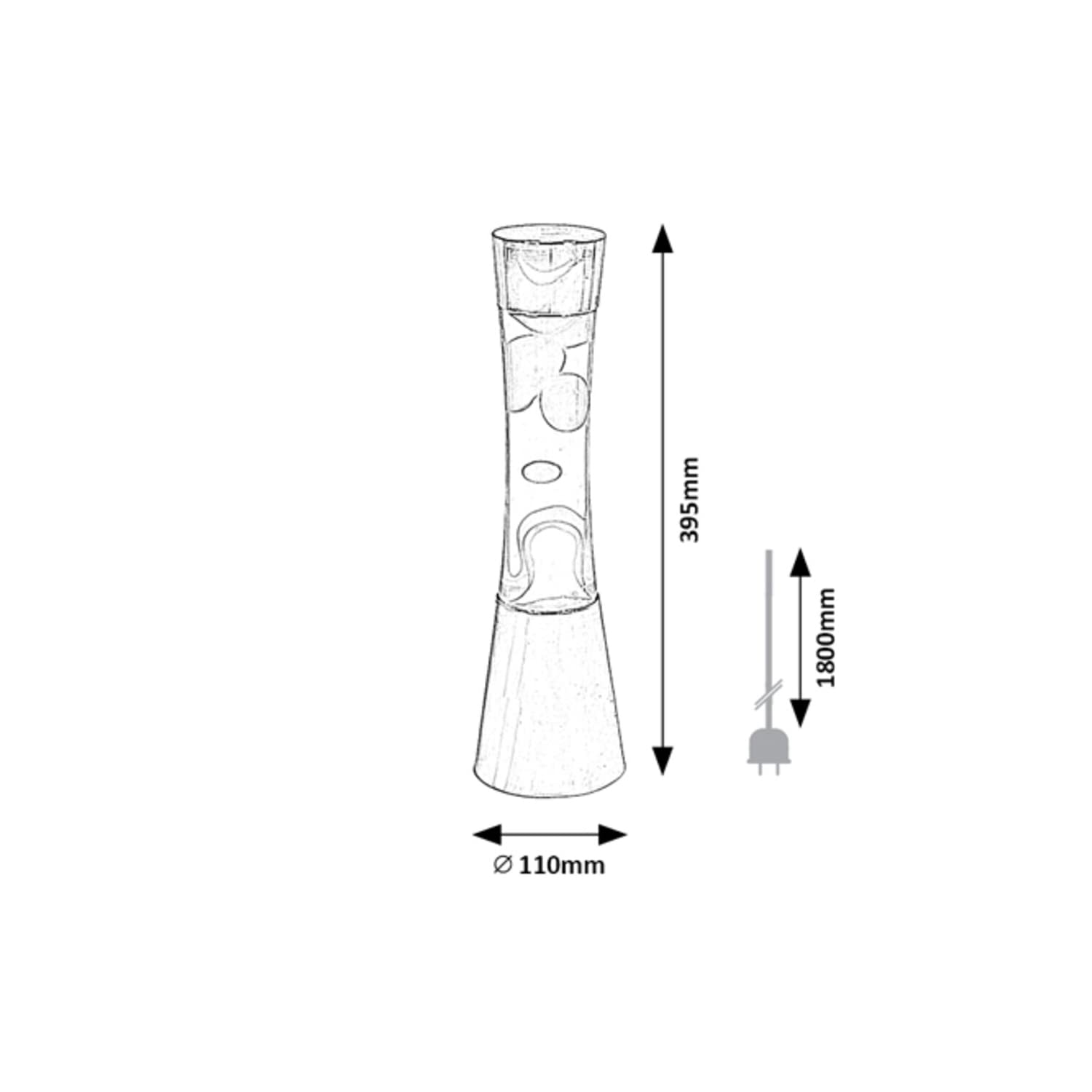 MINKA Lavalamp Retro lamp Światło nastrojowe Lampa brokatowa Lampa stołowa Lampa lawowa Lampa dekoracyjna