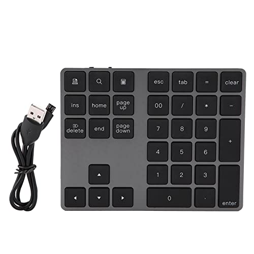 Pavé numérique sans fil 34 touches robuste et portable pour PC