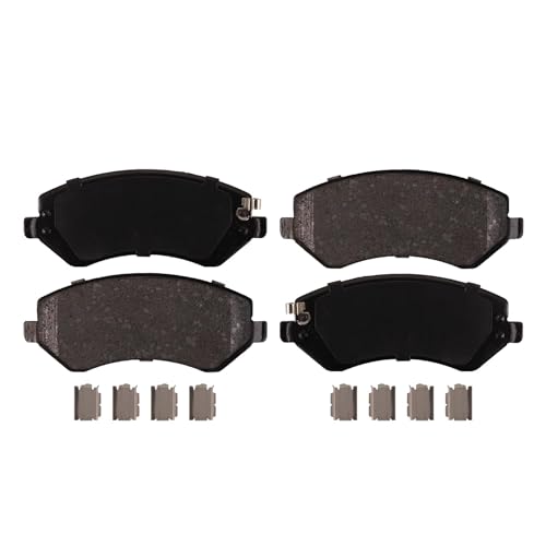 Image of Detroit Axle - 4pc Brake Pads for 2003-2007 Jeep Liberty, 4 Front and Rear Ceramic Brake Pads 2004 2005 2006 Replacement