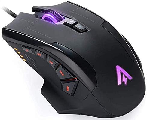 Anker High Precision Programmable Gaming Mouse with 6000 DPI, 1000 Hz Polling Rate, 10 Programmable Buttons, Ergonomic USB Computer Mouse, RGB Gamer Desktop Laptop PC Gaming Mouse