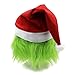 casapre Christmas Green Big Monster Mask Santa Claus Halloween Csoplay Costume Props Xmas Funny Full Face Mask for Party (Mask-A)