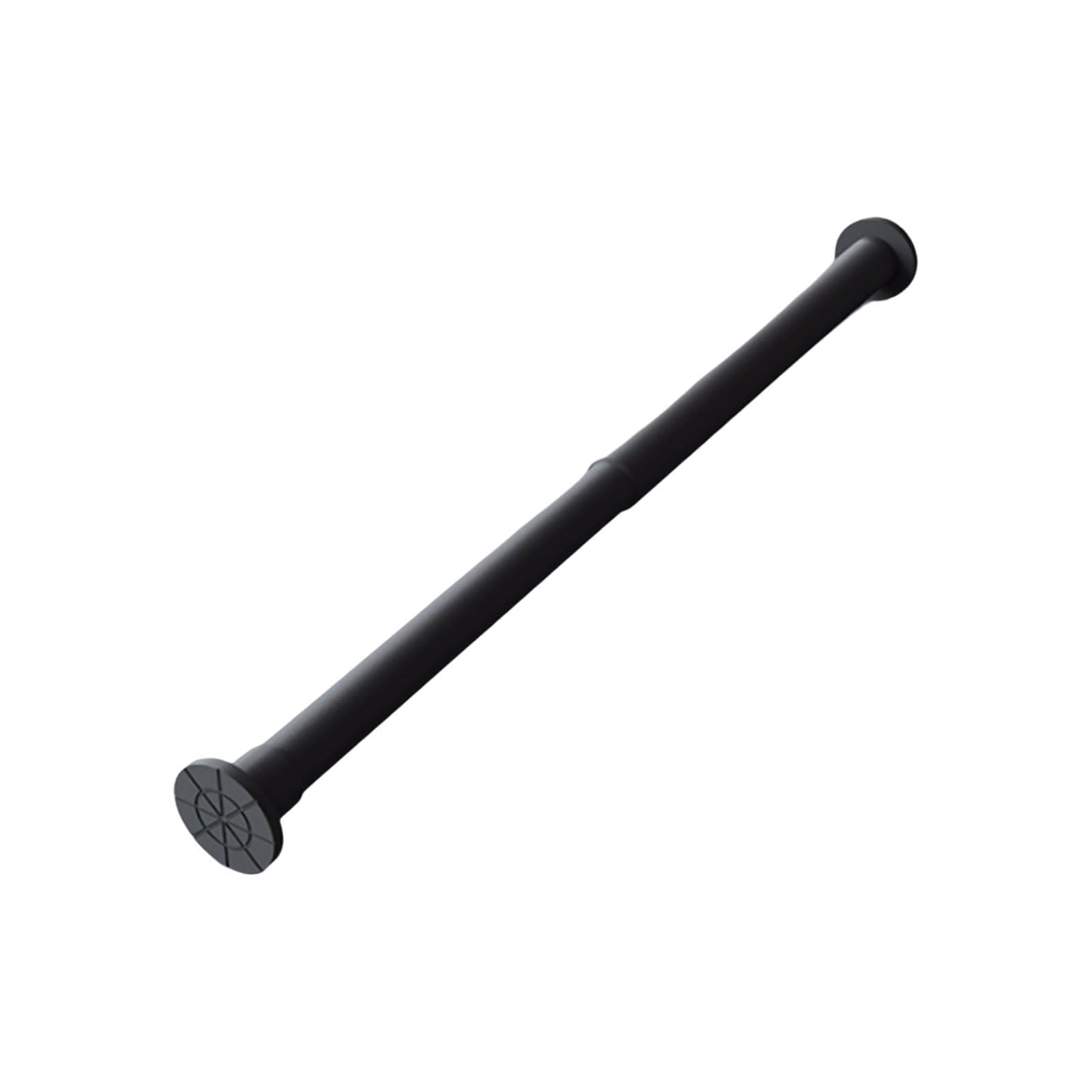 Adjustable Aluminum Alloy Shower Curtain Rod Easy Install No Rust Adjustable Spring Tension Suitable For Bathrooms Wardrobes stable(Nero,140-260cm)
