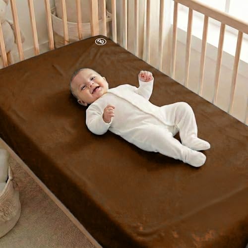 Image of Btag Baby Waterproof, Super Soft Fast Drying Mattress Protector | Extra Absorbent, Anti-Itching Sheet for New Born,Toddler (Size 100x140 cm, Pack of 1, Camel)