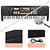 Best Digital Pianos for Learning and Practice 39 Raimy Piano Keyboard for Beginners, 61 Keys Portable Electronic Digital Piano with Microphone, Learning Educational Music Keyboard Piano for Kids Gifts Toys for Boys Girls Toddlers (Black) #2