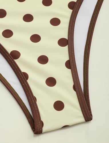 Image of ZAFUL Women Strapless Textured Bandeau Bikini 2 Piece Swimwear Cheeky Solid Lace up Bathing Suits