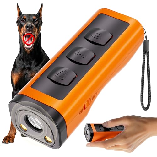 Image of VUL Dog Bark Deterrent Devices,Anti Barking Device for Dogs(Own Or Neighbour'S Dog), Long Range Ultrasonic 50ft, Alternative to Painful Dog Training Collars and Bark Collars,Dogs Training