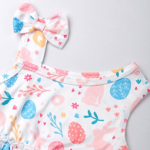 Little Girls Floral Dress - One Shoulder Twirl Tiered A-Line Toddler Party Dress Kids Summer Outfits for 2-8 Years3