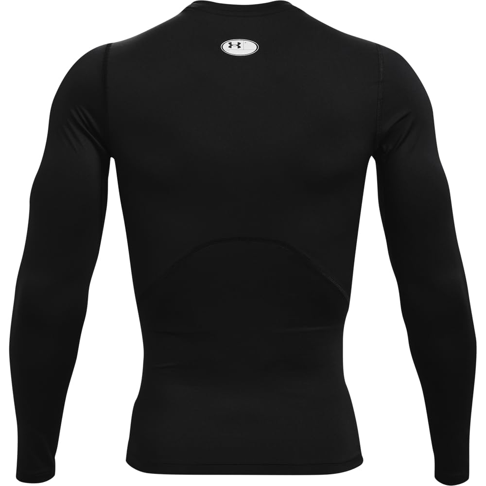 Under Armour Ua Hg Armour Comp Ls Maglietta a maniche lunghe, Nero, S-M Uomo