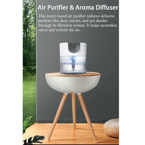 Purificador de aire con base de agua 1300ml y luz nocturna LED miniatura 4