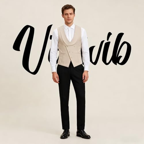 Men's Classic Slim Fit Dress Vest Formal Wedding Prom Tuxedo Suit Vest Waistcoats3