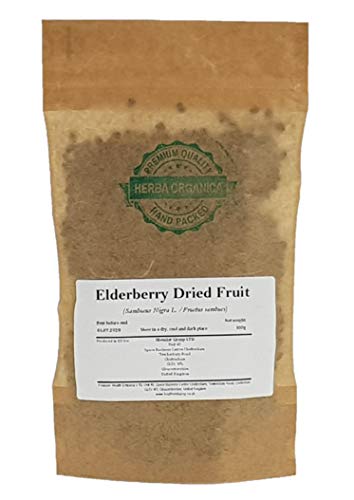 Herba Organica Vlierbessen Gedroogd Vrucht - Sambucus Nigra L / Elderberry Dried Fruit (100g)