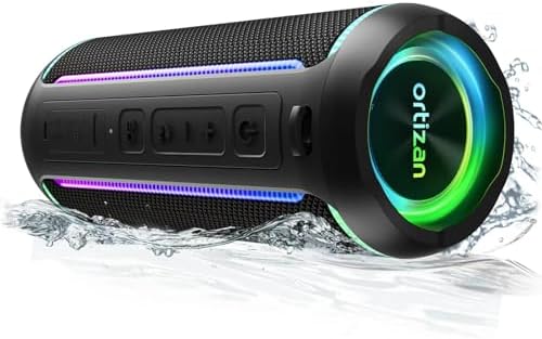 Ortizan Bluetooth Speaker Portable Wireless Bluetooth Speakers With Led Light | Desertcart