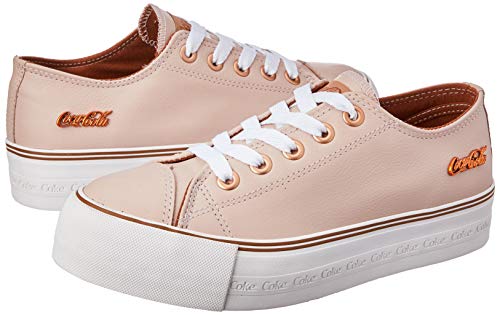 Tênis Coca-Cola Shoes, Atlanta Plataforma LT, feminino, Rose/Cobre, 37