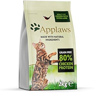 Applaws Natural Complete Dry Food for Adult Cats, Chicken with Lamb Grain Free, 2kg Bag
