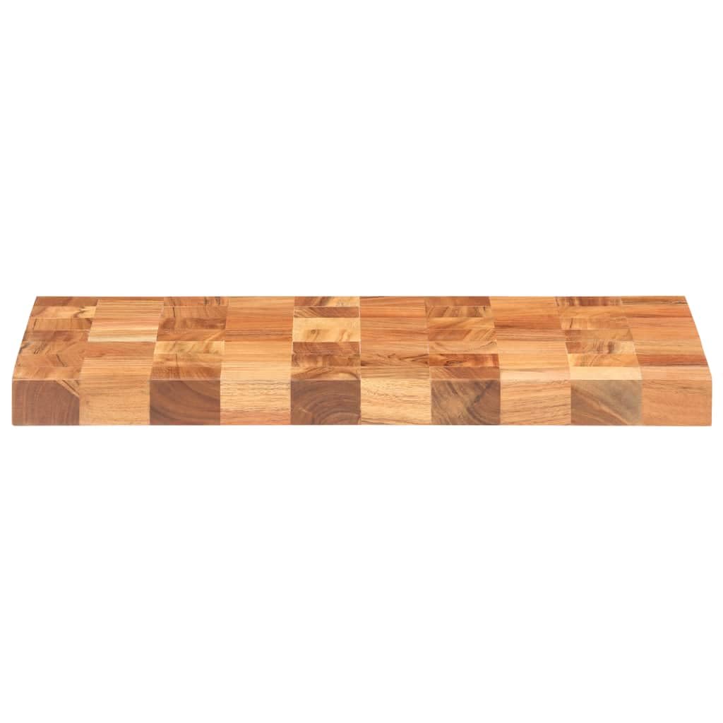 Hackblock 50×30×3,8 cm Akazie Massivholz,Heim & Garten,Küche & Esszimmer,Küchenhelfer & -utensilien,Schneidebretter,Braun,5.8 kg-286572