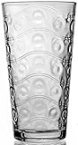 Circleware Parade Drinking Glasses, Set of 4, 17 oz., Clear