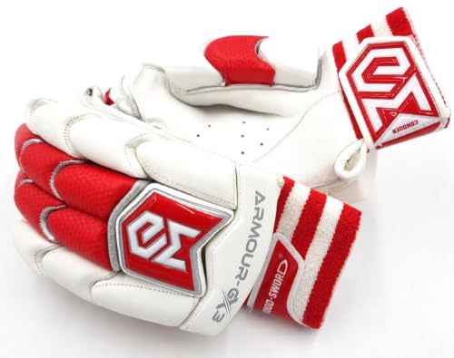 Image of Armour-GX3 (2.1) | Cricket Batting Gloves | Multi Color (White-Red, Medium, Right Hand)
