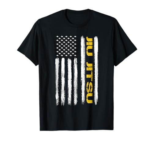 Brasileño Jiu Jitsu Bandera Americana EE.UU. Regalos Deportivos Camiseta